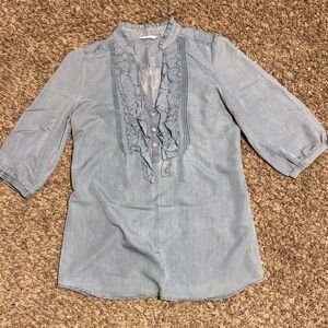 New York & Company Sky Blue Top